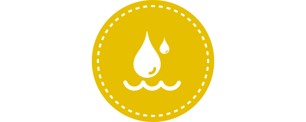 Icono de s&uacute;per absorbencia para el rendimiento del pa&ntilde;al