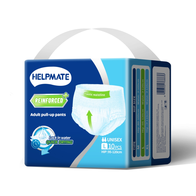 Pantalones pull-up para adultos de alta calidad, talla L, c&oacute;modos durante todo el d&iacute;a.