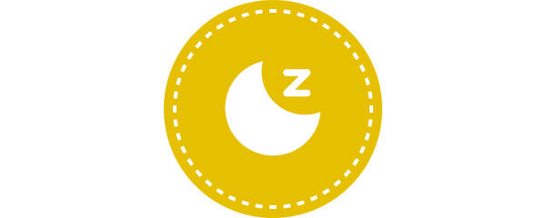 Icono de uso nocturno para protecci&oacute;n nocturna