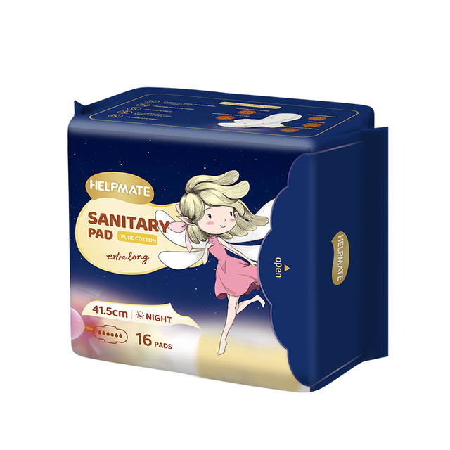 Almohadilla sanitaria protectora ultralarga de 415 mm con protector extra profundo (16 piezas)
